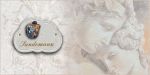 Haust�rschild Maison Sign�e Wolke 18 x 13 cm "Der Kuss"