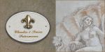Haust�rschild Maison Sign�e oval 23 x 17 cm Fleur-de-Lis