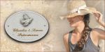Haust�rschild Maison Sign�e oval 23 x 17 cm Taube