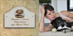 Haust�rschild Maison Sign�e Bogen 23 x 16 cm Hund