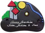 gro�es T�rschild mit Kirche