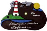 gro�es T�rschild mit Leuchtturm
