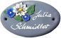 Preview: Türschild Blumen klein