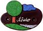 Preview: Kleines Schild oval modelliert