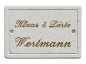 Preview: Haustürschild Maison Signée rechteckig 16 x 12 cm