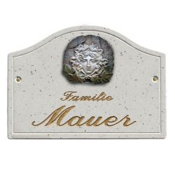 Haustürschild Maison Signée Bogen 25 x 18 cm Medusa