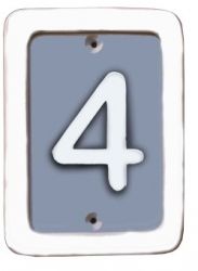 Schild für 1 Ziffer