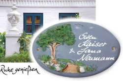Preview: Türschild Baum groß