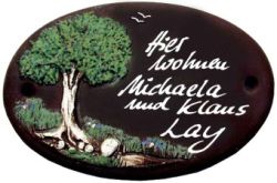 Türschild Baum