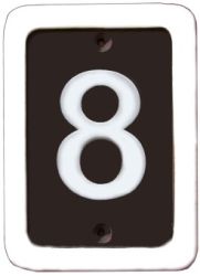Schild für 1 Ziffer