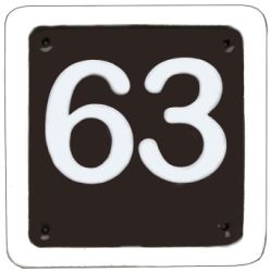 Schild für 2 Ziffern