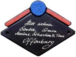 Türschild Trapez