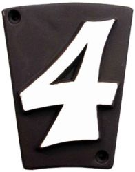 Schild für 1 Ziffer in Grafic Design