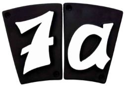 Schild für 1 Ziffer in Grafic Design
