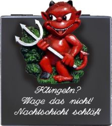 Sprücheschild Klingeln?...