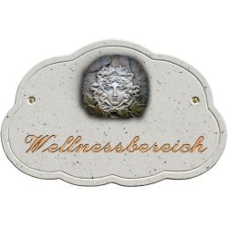 Haustürschild Maison Signée Wolke 27 x 18 cm Medusa