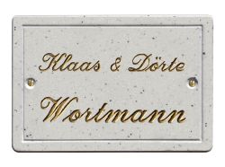 Haustürschild Maison Signée rechteckig 16 x 12 cm