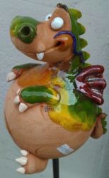 Preview: Gartenkugel Drache