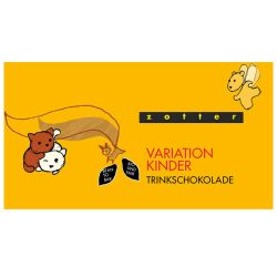 Zotter TrinkSchokoladen Variation Kinder, Bio