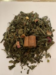 Kaminzeit aromatisierter grüner Tee