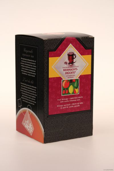 Weihnachtsfrüchtetee in Pyramidenbeutel