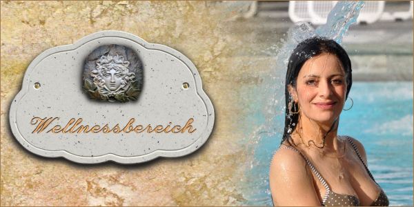 Haustürschild Maison Signée Wolke 27 x 18 cm Medusa