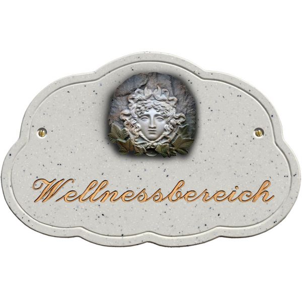 Haustürschild Maison Signée Wolke 27 x 18 cm Medusa