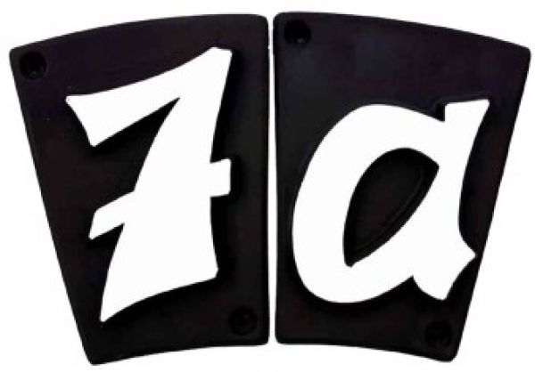 Schild für 1 Ziffer in Grafic Design
