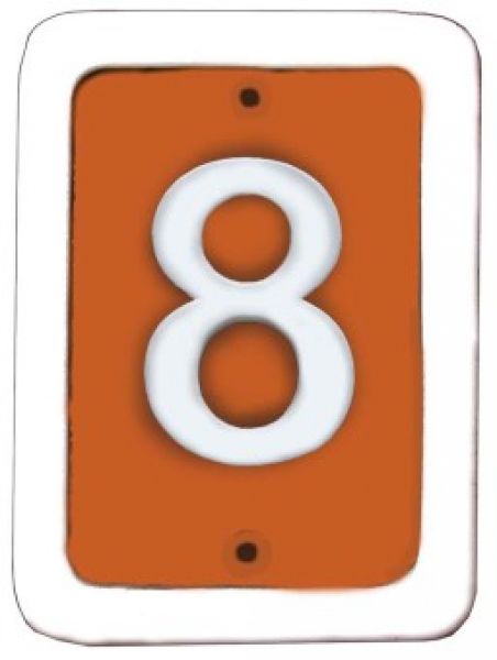 Schild für 1 Ziffer