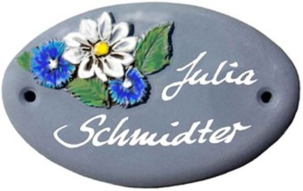 Türschild Blumen klein