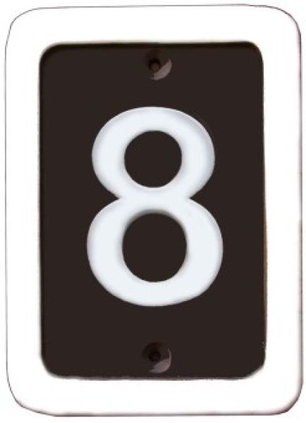 Schild für 1 Ziffer