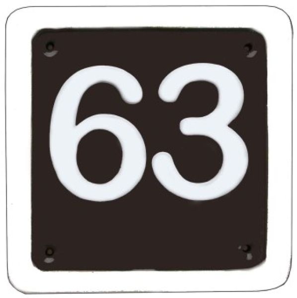 Schild für 2 Ziffern