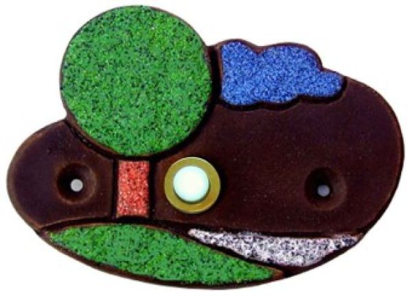 Kleines Schild oval modelliert