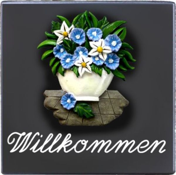 Zimmerschild Willkommen
