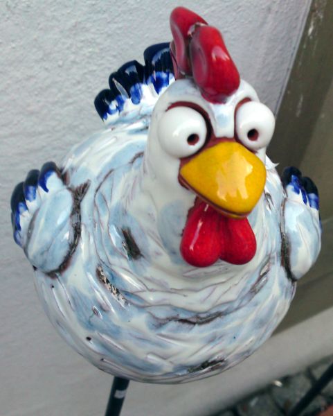 Gartenkugel Henne