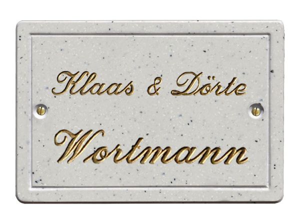 Haustürschild Maison Signée rechteckig 16 x 12 cm