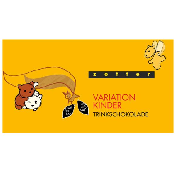 Zotter TrinkSchokoladen Variation Kinder, Bio